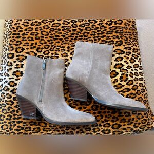 Sam Edelman. Brand new never worn. Light brown cowboy style suede boots. Size 7.